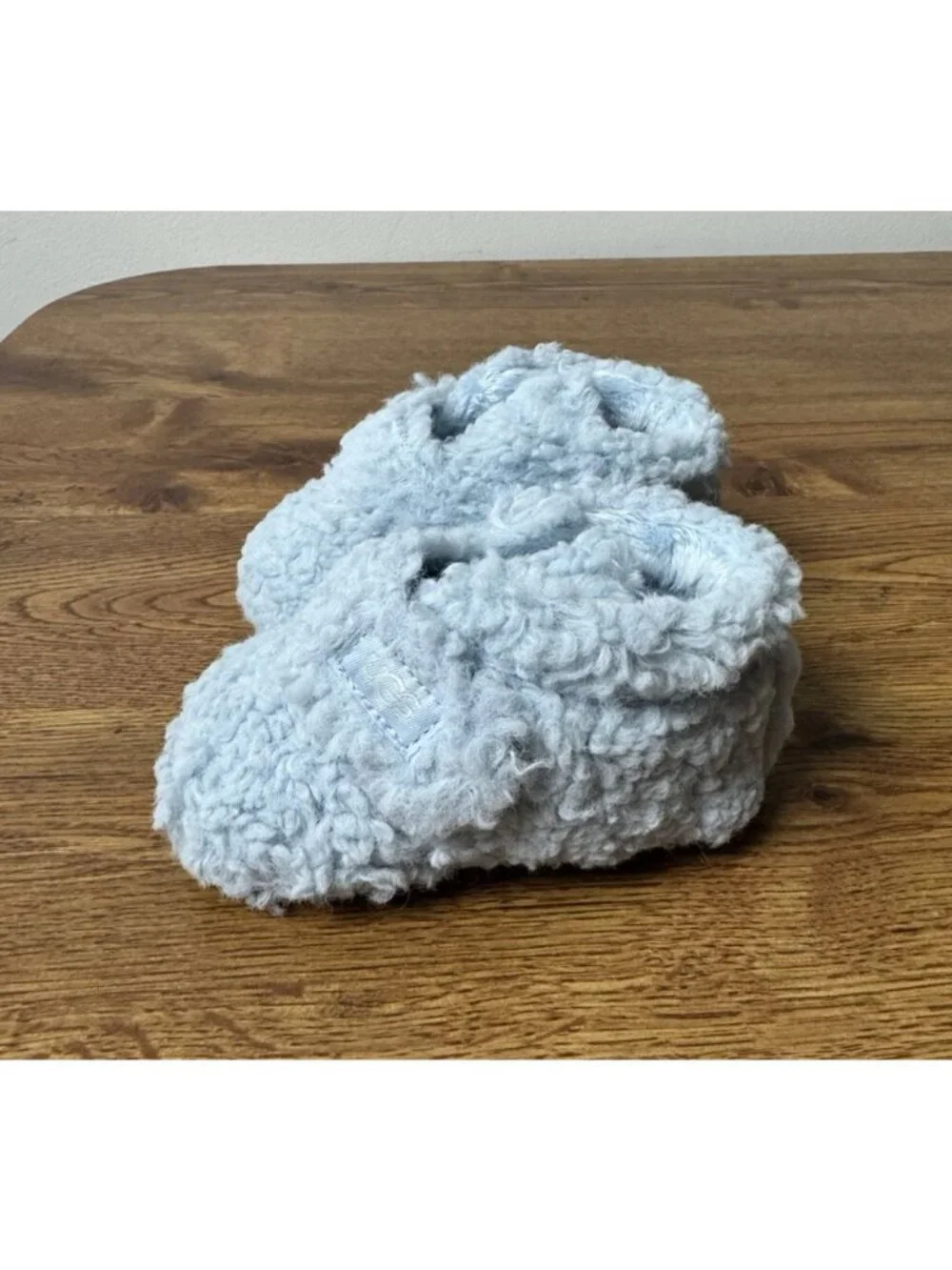 UGG Bixbee Size 2/3 (6 - 12 Months) Blue Baby Toddler Slippers Booties Preowned